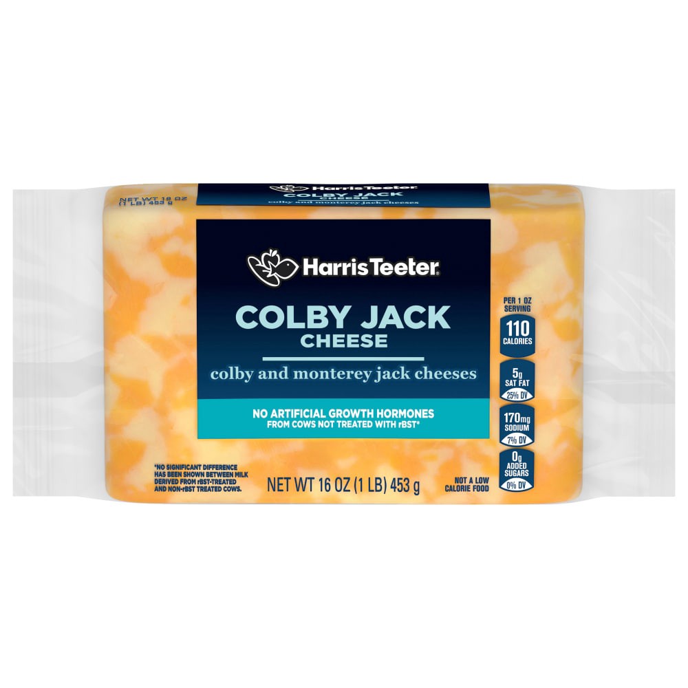 slide 1 of 2, Harris Teeter Colby Jack Cheese - 16 oz, 16 oz