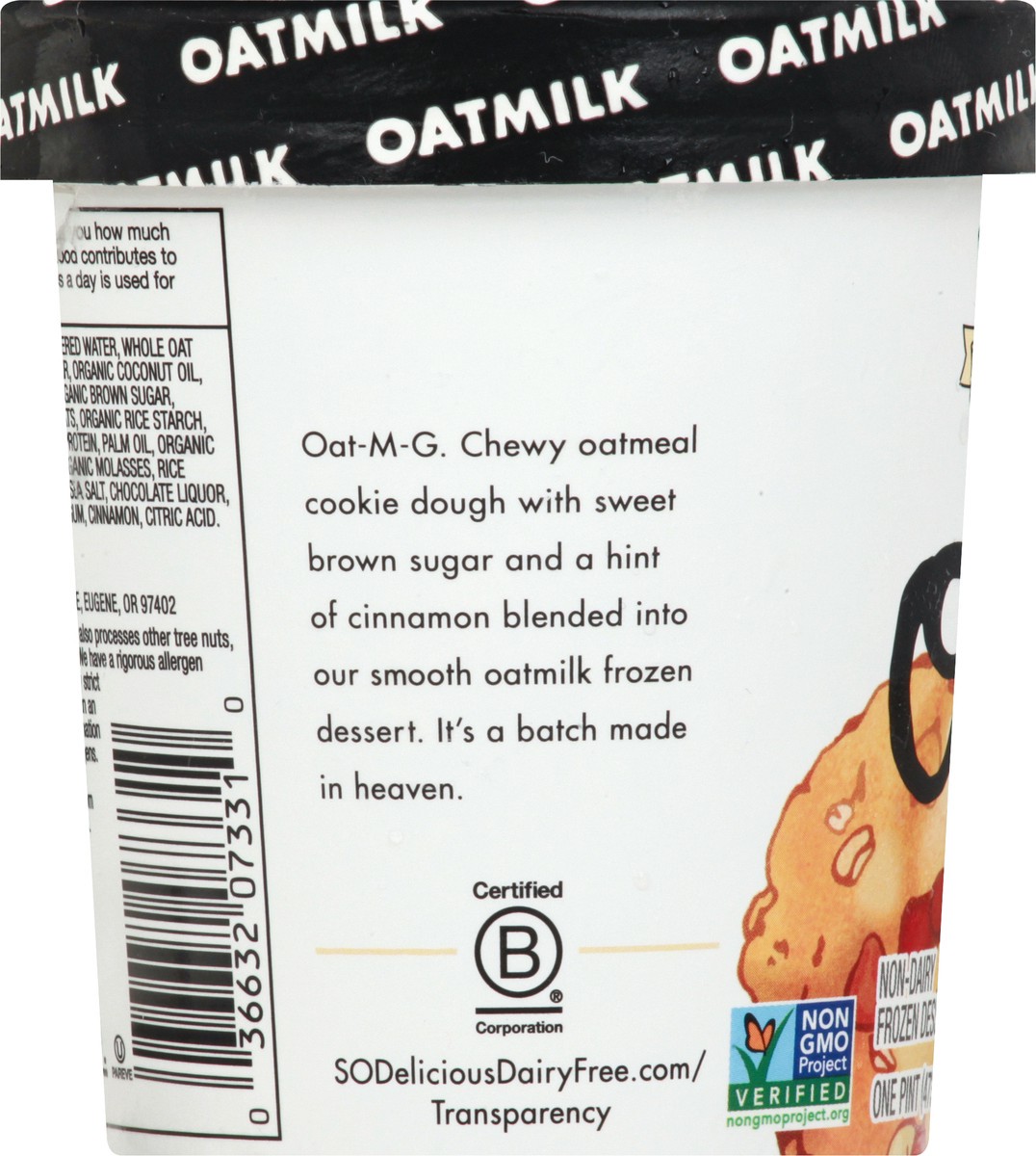 slide 9 of 13, So Delicious Oatmilk Non-Dairy Oatmeal Cookie Frozen Dessert 1 pt, 1 pint