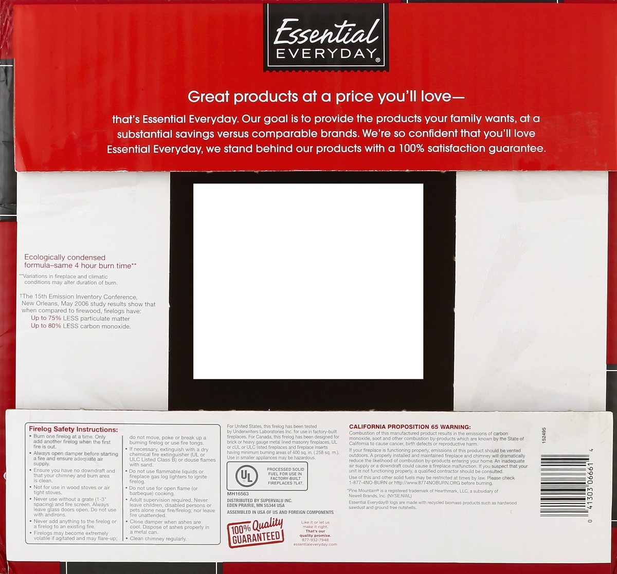 slide 4 of 6, Essential Everyday Ee Firelog, 28.8 lb