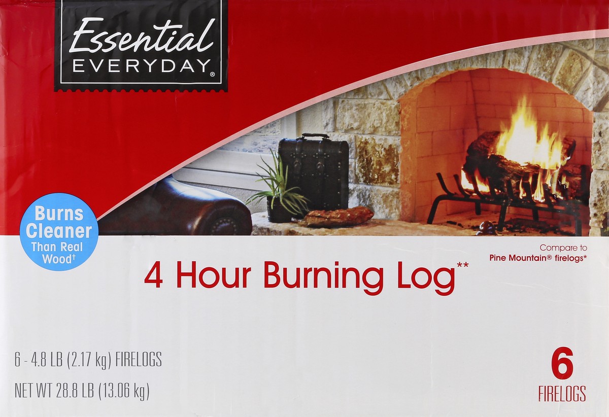 slide 5 of 6, Essential Everyday Ee Firelog, 28.8 lb