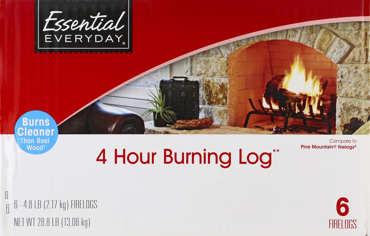 slide 3 of 6, Essential Everyday Ee Firelog, 28.8 lb