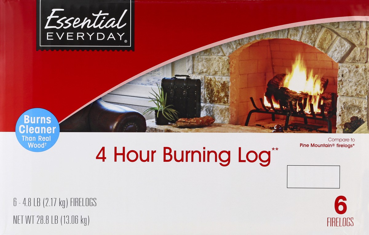 slide 6 of 6, Essential Everyday Ee Firelog, 28.8 lb
