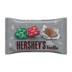 Hershey's Milk Chocolate Bells, Christmas Candy Bag, 9 oz