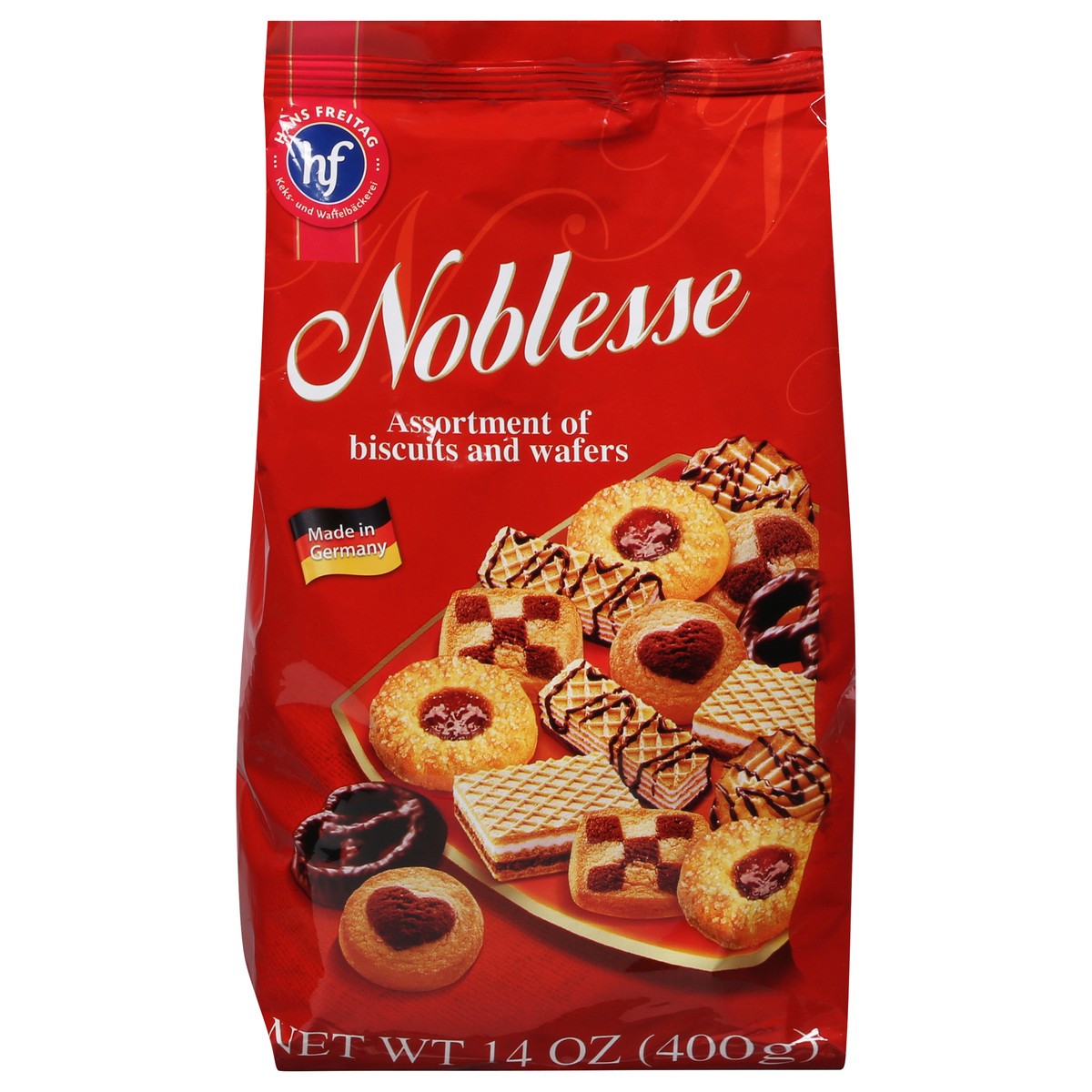 slide 1 of 9, Hans Freitag Noblesse Assortment Biscuits and Wafers 14 oz, 14 oz