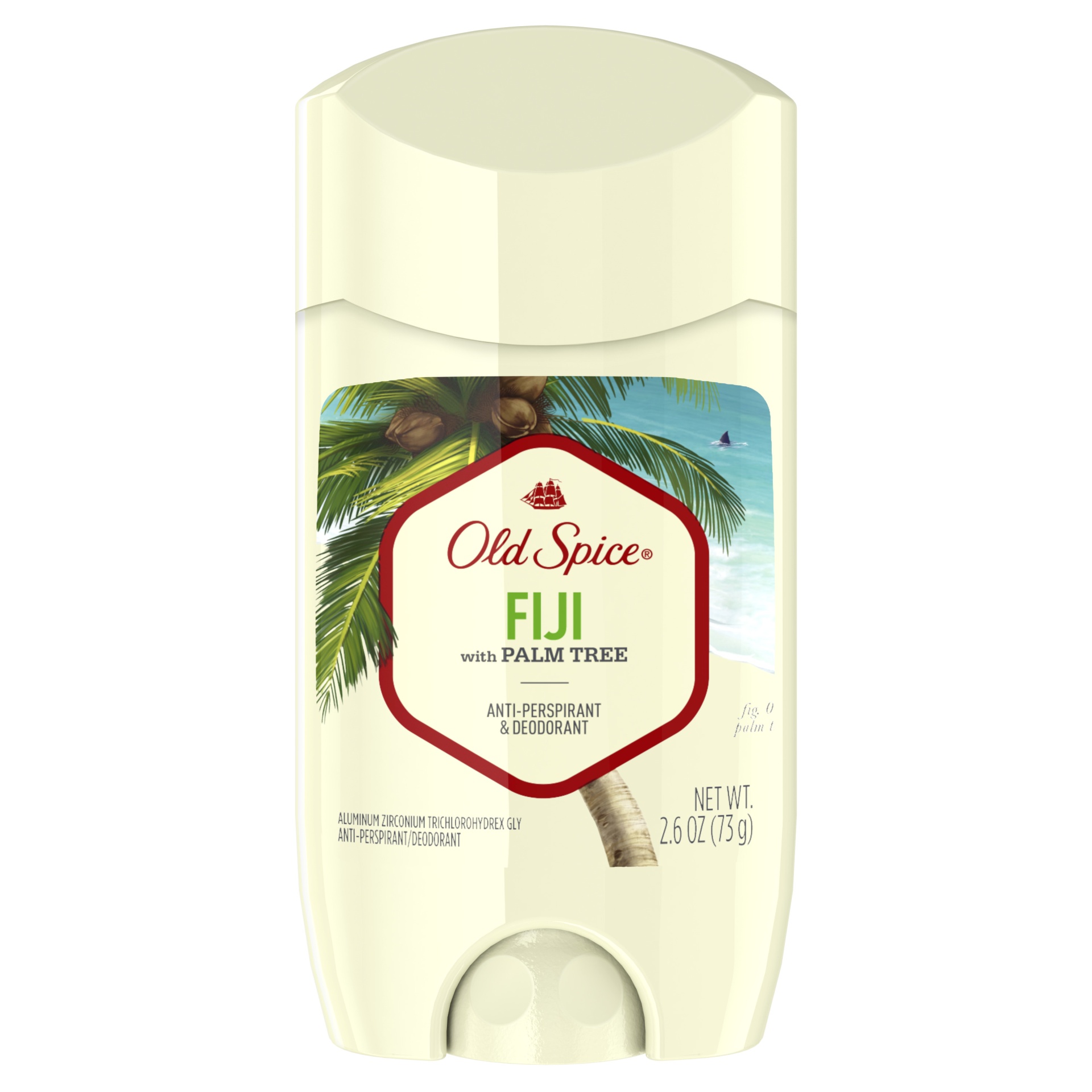 slide 1 of 2, Old Spice Fresher Collection Fiji Antiperspirant and Deodorant Invisible Solid, 2.6 oz