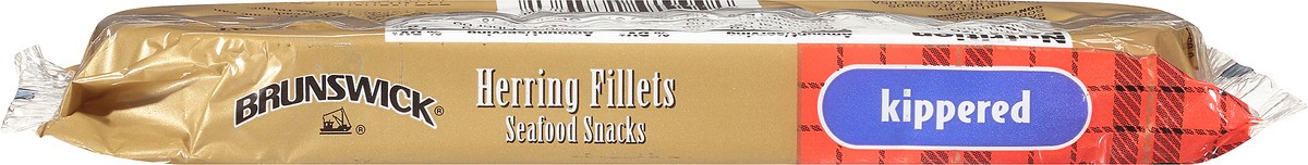 slide 6 of 10, Brunswick Boneless Herring Fillet Seafood Snacks Kippered, 3.53 oz