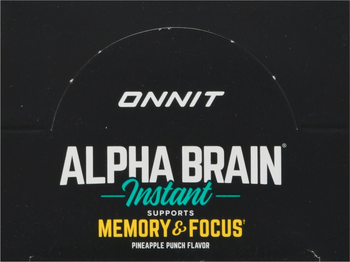 slide 7 of 9, Onnit Alpha Brain Instant Packets Pineapple Punch Box, 1 ct