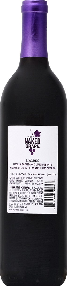 slide 6 of 6, The Naked Grape Red Wine, 750 ml