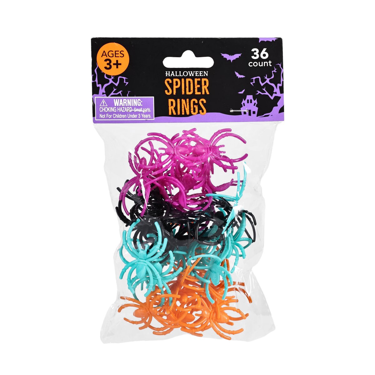 slide 1 of 13, Meijer Corporate Seasonal Meijer Halloween Spider Rings, 36 ct