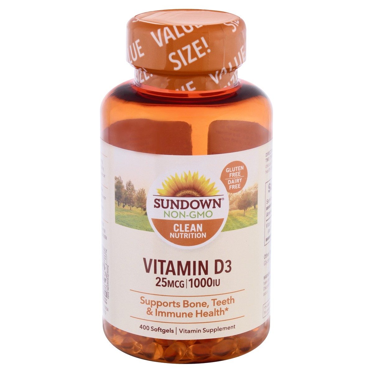 slide 1 of 9, Sundown Naturals High Potency Vitamin D3, 400 ct