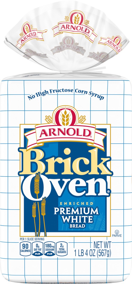 slide 5 of 6, Arnold Brick Oven Premium White Bread, 20 oz