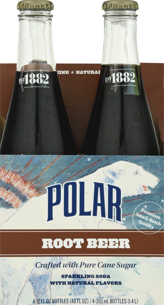 slide 10 of 10, Polar Rootbeer Soda - 4 ct, 4 ct