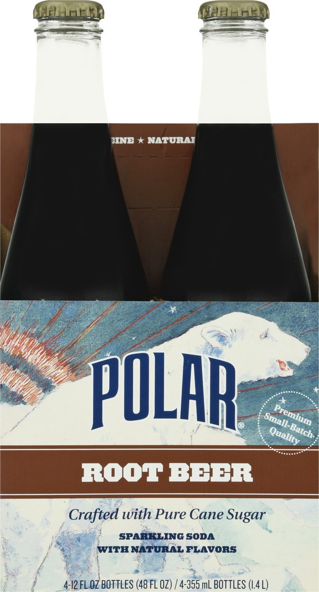 slide 6 of 10, Polar Rootbeer Soda - 4 ct, 4 ct