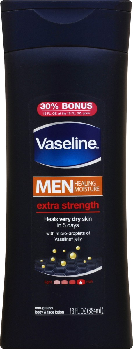 slide 5 of 6, Vaseline Men Body And Face Lotion, 13 fl oz
