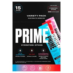 Prime Hydration+ Sticks Variety Pack 15Ct