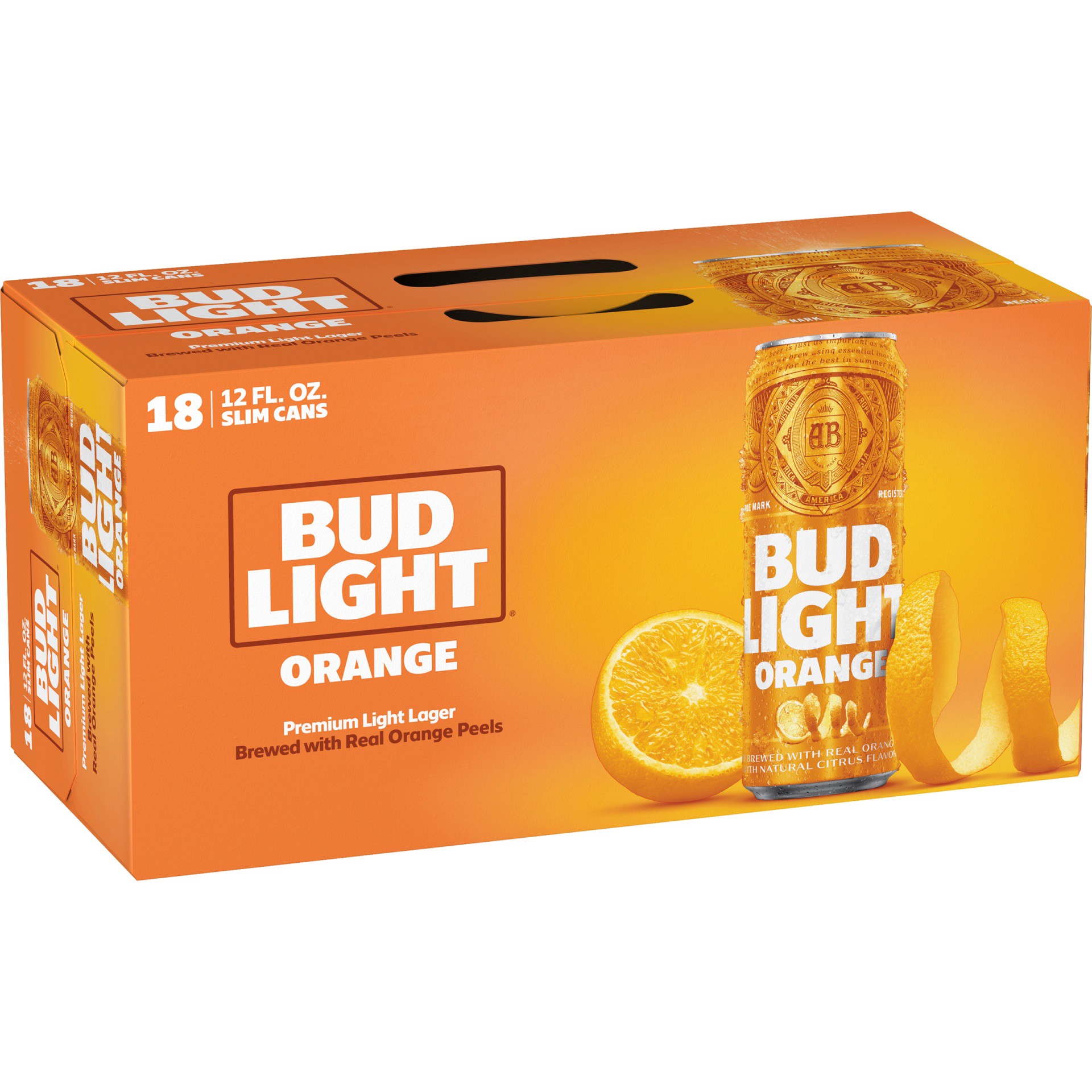 slide 2 of 3, Bud Light Orange Orange Beer, 12 oz