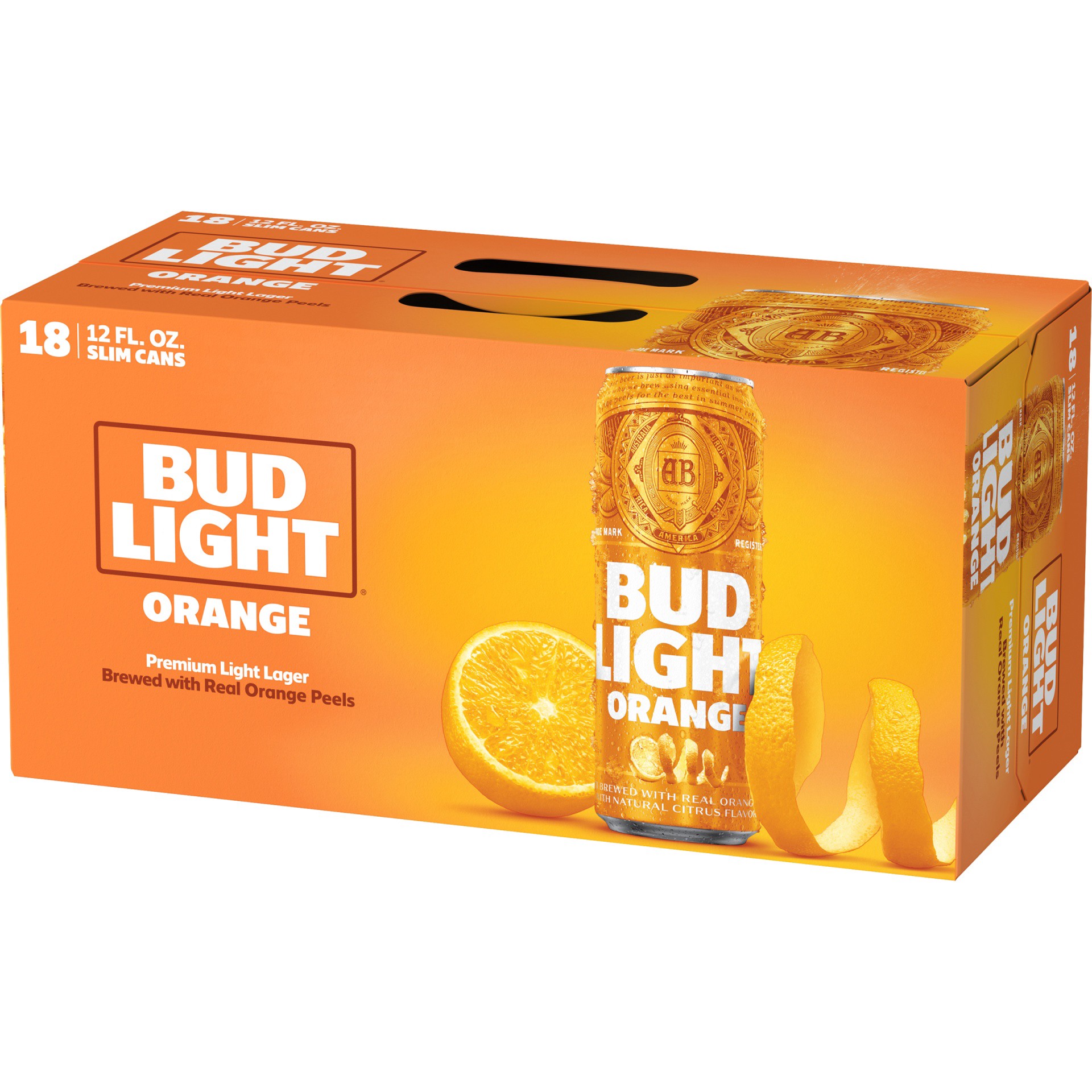 slide 3 of 3, Bud Light Orange Orange Beer, 12 oz