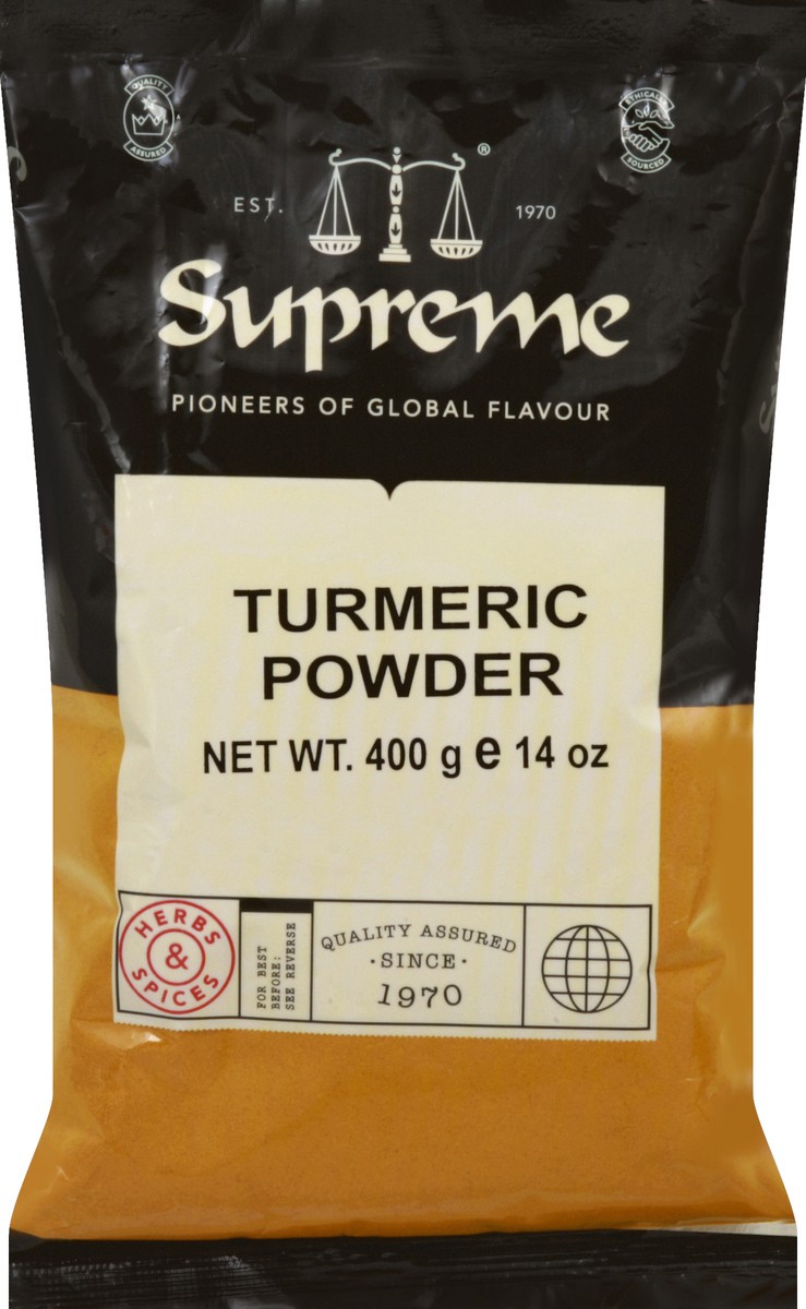 slide 4 of 5, Supreme Turmeric Powder 400 g, 400 g