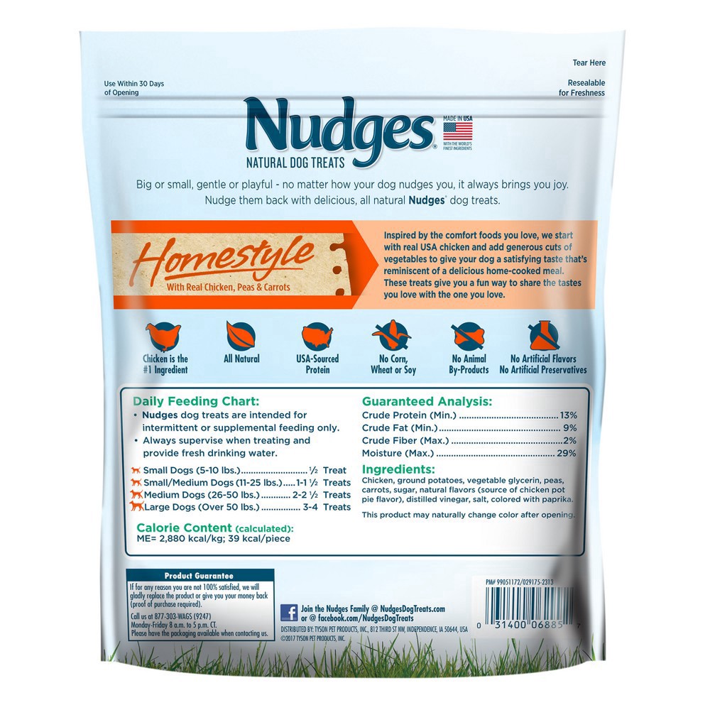 slide 5 of 8, Blue Buffalo Nudges Homestyle Chicken Pot Pie Dog Treat, 16 oz