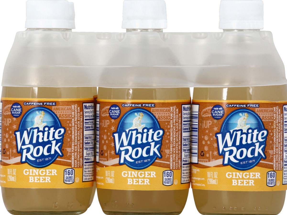 slide 1 of 5, White Rock Ginger Beer - 6 ct, 6 ct