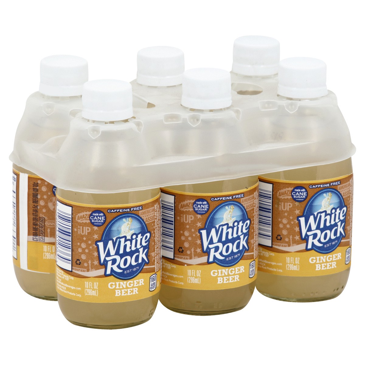 slide 5 of 5, White Rock Ginger Beer - 6 ct, 6 ct