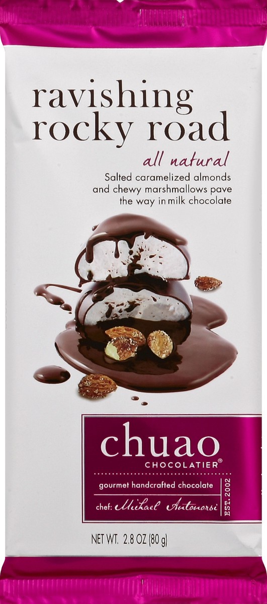 slide 1 of 1, Chuao Chocolatier Chocolate Bar Milk Chocolate Ravishing Rocky Road - 3.5 Oz, 2.8 oz