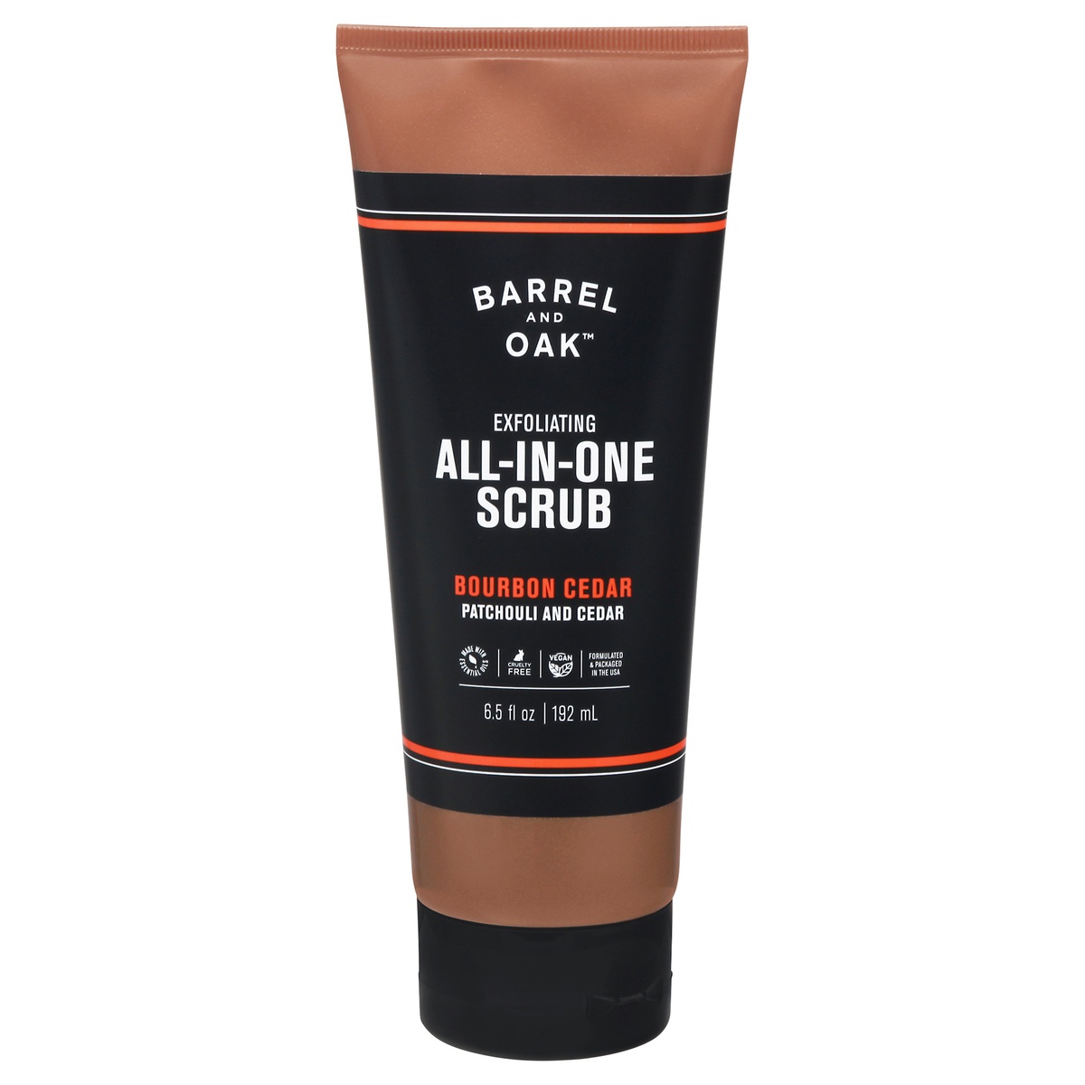 slide 1 of 1, Barrel and Oak Exfoliating All-In-One Bourbon Cedar Scrub 6.5 fl oz, 6.5 fl oz