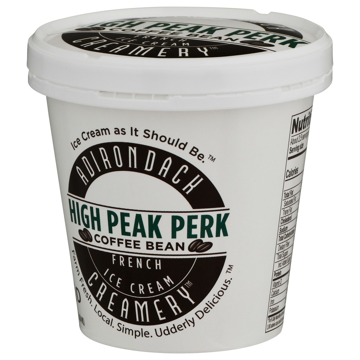 slide 11 of 13, Adirondack Creamery Coffee Bean High Peak Perk French Ice Cream 14 fl oz, 14 fl oz