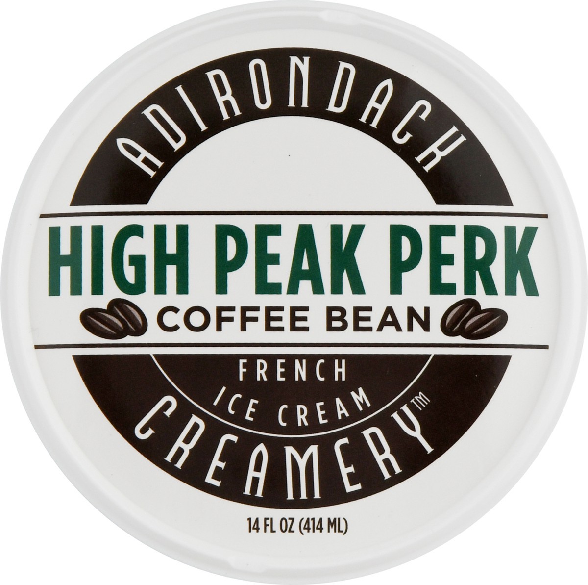 slide 3 of 13, Adirondack Creamery Coffee Bean High Peak Perk French Ice Cream 14 fl oz, 14 fl oz