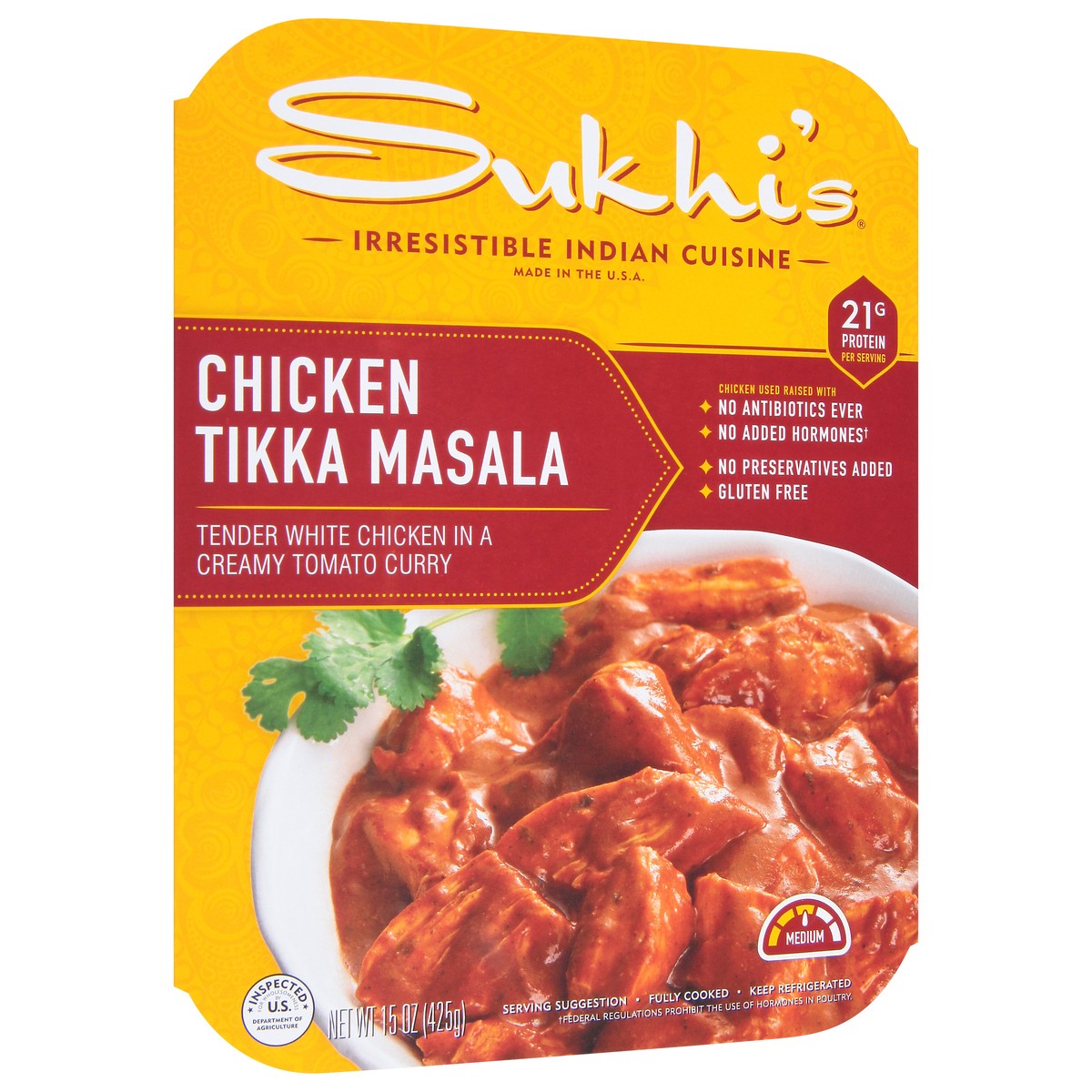 slide 2 of 9, Sukhi's Medium Chicken Tikka Masala 15 oz, 16 oz