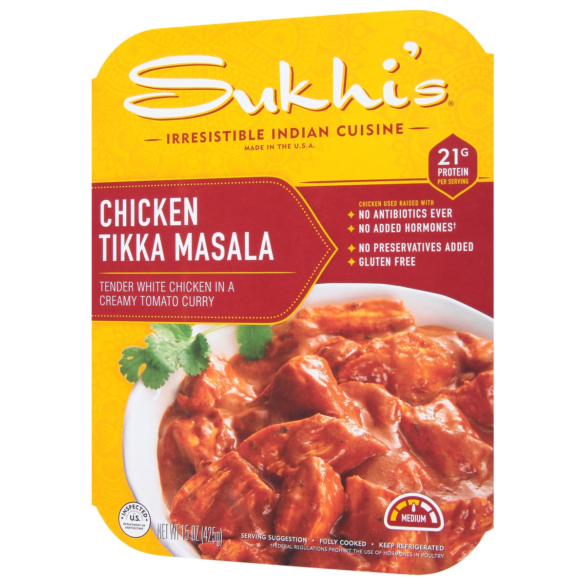 slide 3 of 9, Sukhi's Medium Chicken Tikka Masala 15 oz, 16 oz