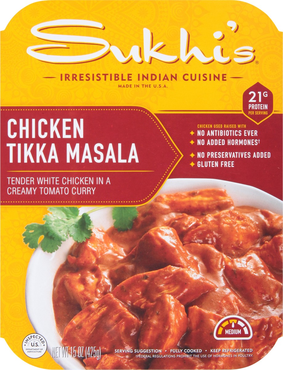 slide 6 of 9, Sukhi's Medium Chicken Tikka Masala 15 oz, 16 oz
