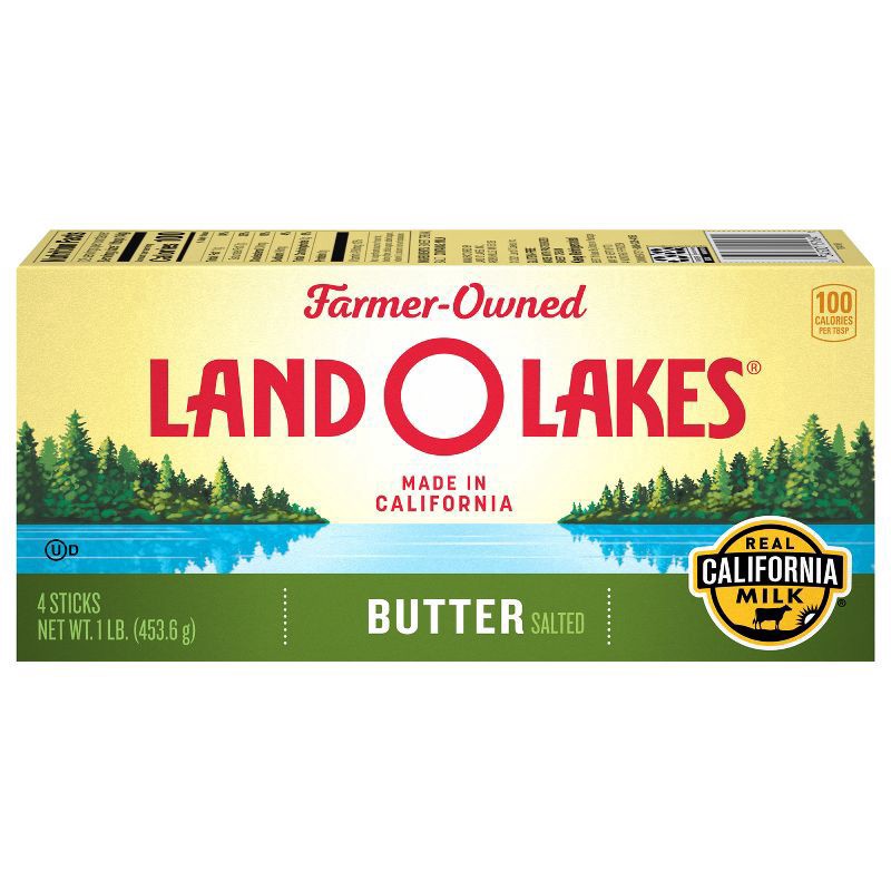 slide 1 of 4, Land O'Lakes Salted Butter - 1lb, 