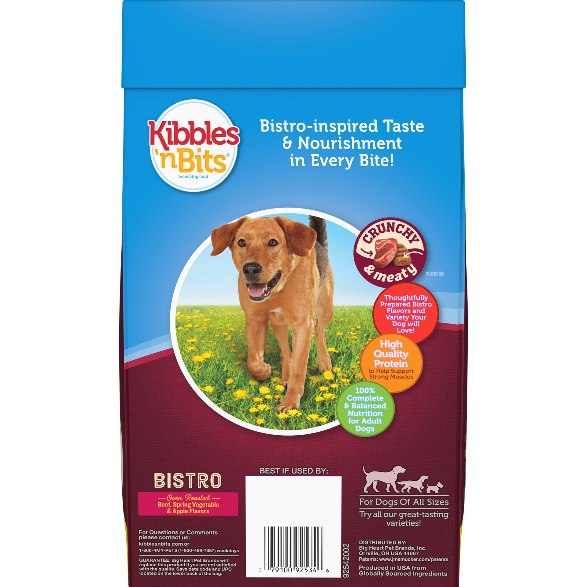 slide 2 of 3, Kibbles 'n Bits Bistro Oven Roasted Beef Flavor Dog Food, 4.2-Pound, 4.2 lb