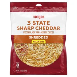 Meijer Shred Triple Cheddar Blend 32 Oz
