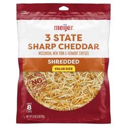 Meijer Shred Triple Cheddar Blend 32 Oz