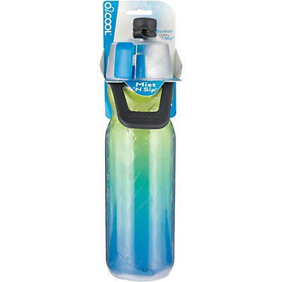 slide 1 of 1, O2COOL Blue Ombre Mist 'N Sip Water Bottle - 20 oz, 20 oz