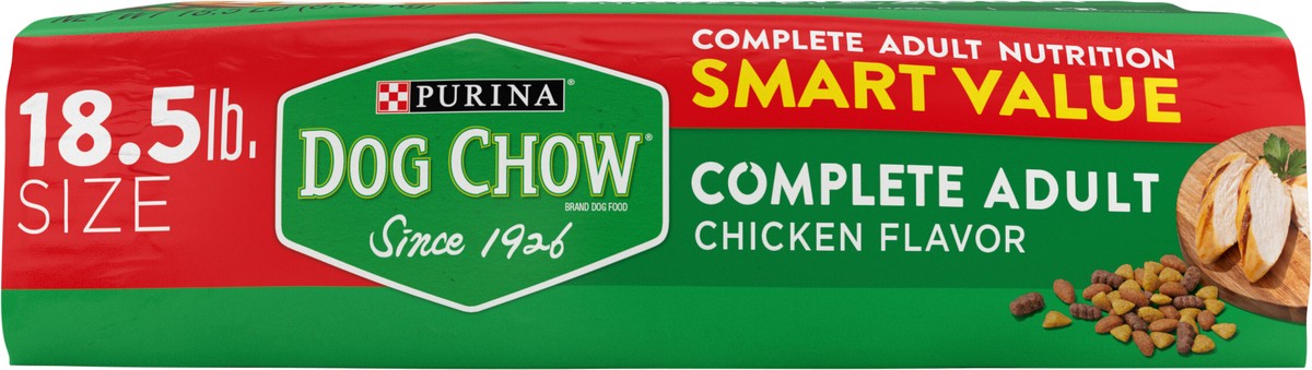 slide 5 of 9, Dog Chow Purina Dog Chow Complete Adult Dry Dog Food Kibble With Chicken Flavor, 18.5 lb