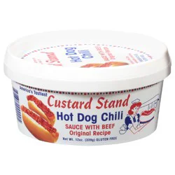 Custard Stand Original Recipe Hot Dog Chili Sauce with Beef 12 oz