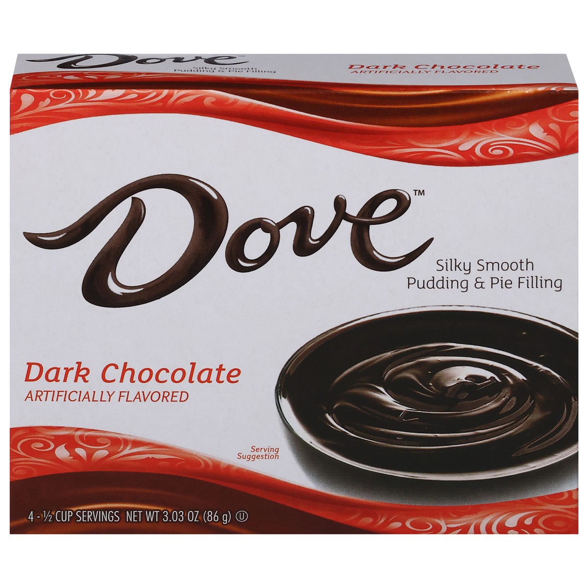 slide 1 of 13, Dove Silky Smooth Dark Chocolate Pudding & Pie Filling 3.03 oz, 3.03 ea