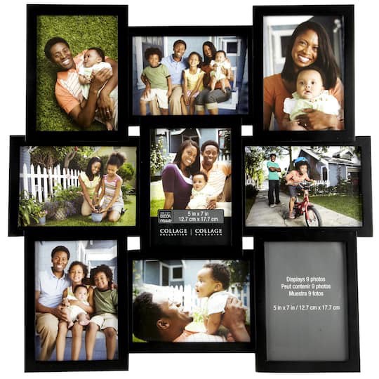 slide 1 of 3, 9 Opening 5" X 7" Collage Frame By Studio Decor, 5 in x 7 in
