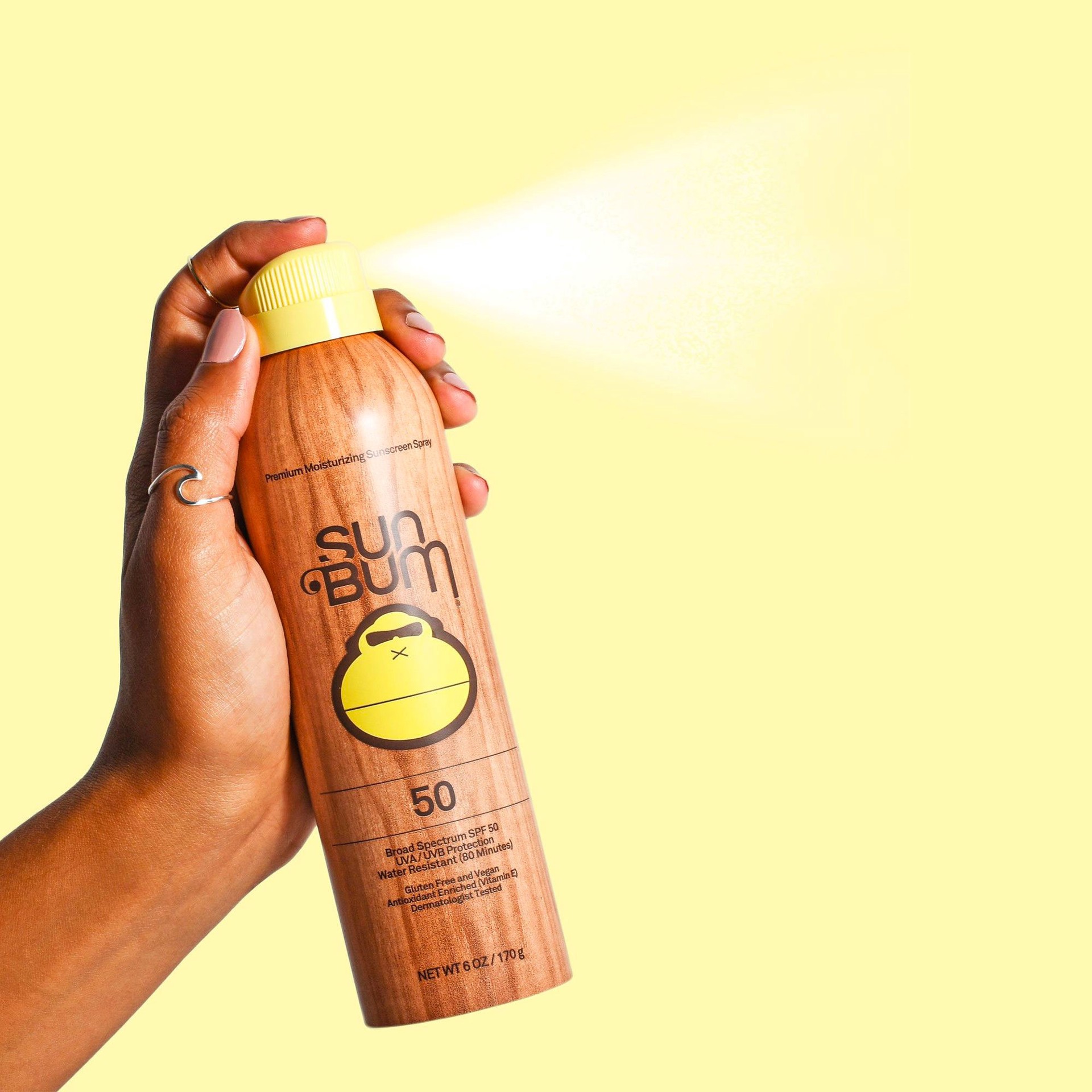 slide 5 of 6, Sun Bum Broad Spectrum SPF 50 Sunscreen Spray 6 oz, 6 fl oz