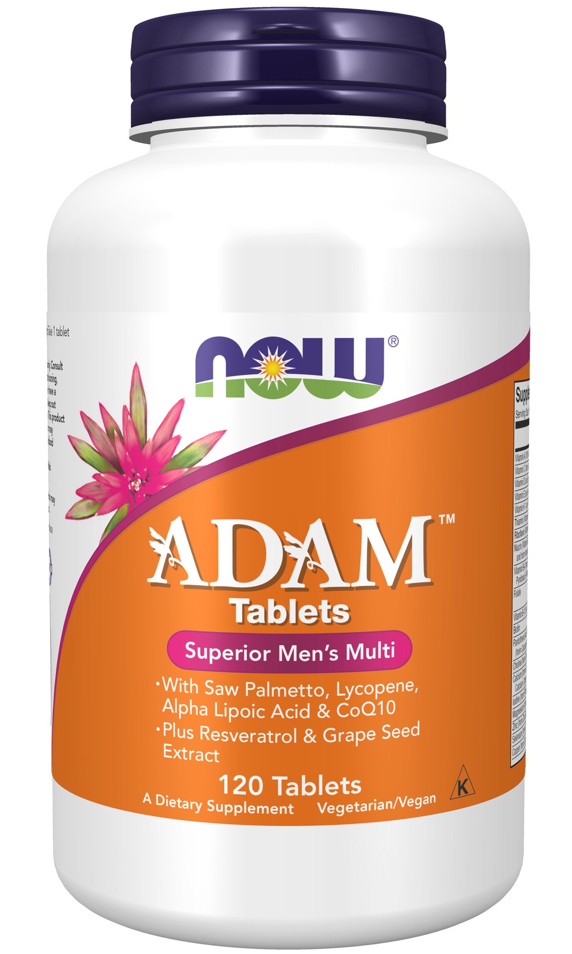 slide 1 of 4, NOW ADAM™ Men's Multiple Vitamin - 120 Tablets, 1 ct