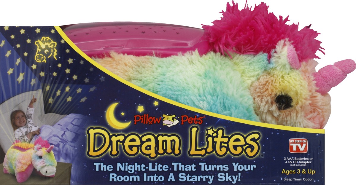 slide 1 of 4, Pillow Pets Dream Lites, Rainbow Unicorn 1 ea, 1 ea