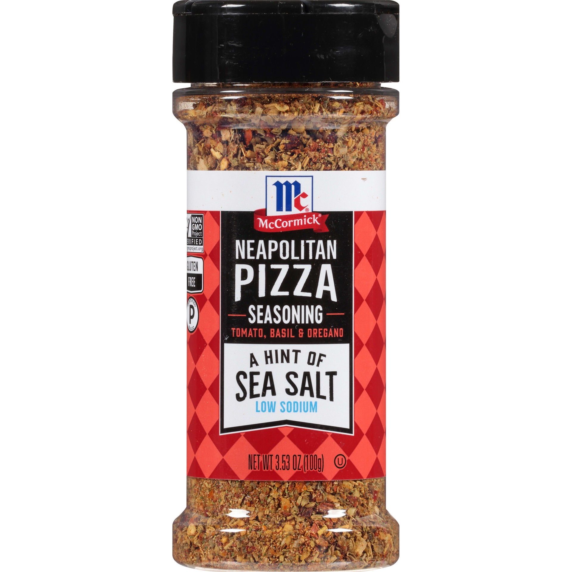 slide 1 of 5, McCormick A Hint of Sea Salt Neapolitan Pizza Seasoning, 3.53 oz, 3.53 oz