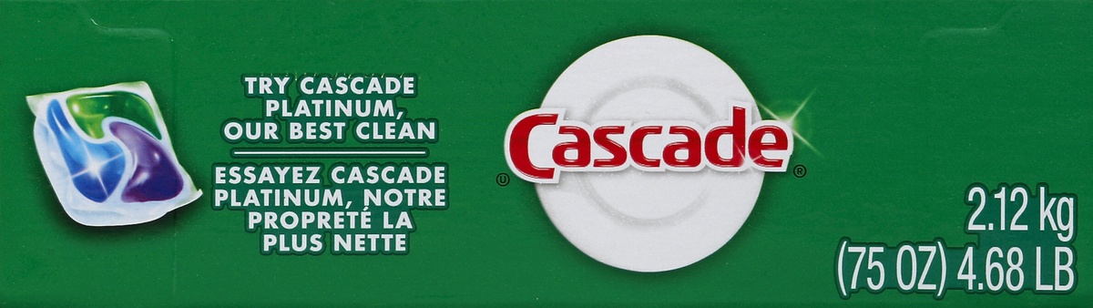 slide 2 of 5, Cascade Dishwasher Detergent, 75 oz