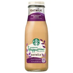 Starbucks Frappuccino Oatmilk Chilled Coffee Drink Dark Chocolate Brownie 13.7 Fl Oz