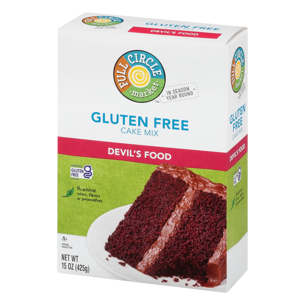 slide 7 of 13, Full Circle Market Gluten Free Devil's Food Cake Mix 15 oz, 15 oz