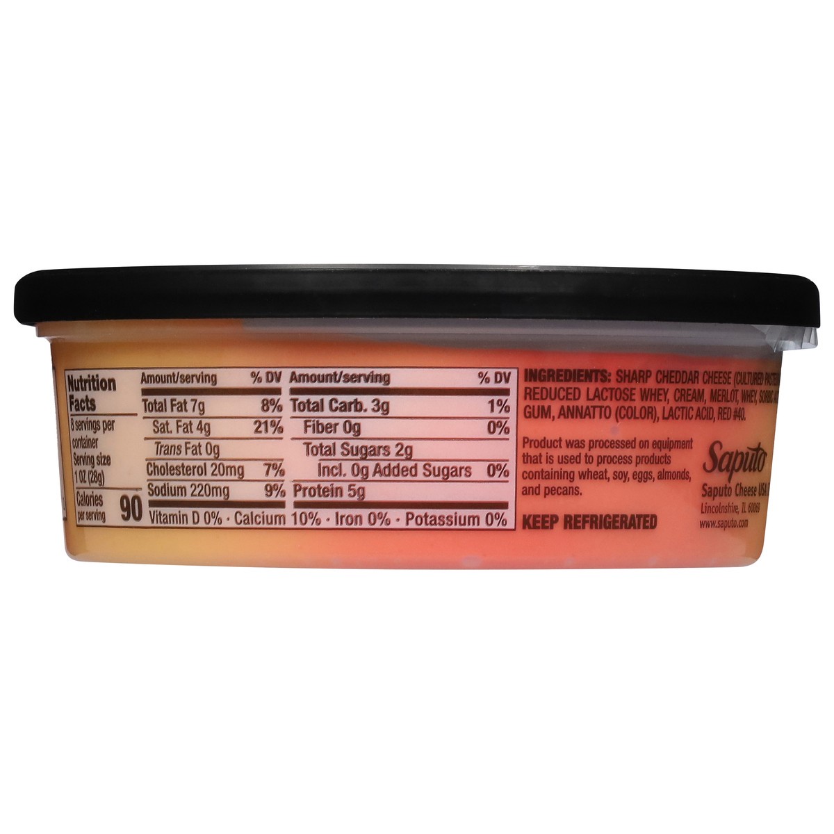 slide 6 of 15, Black Creek Sharp Cheddar with Merlot Cheese 8 oz, 8 oz