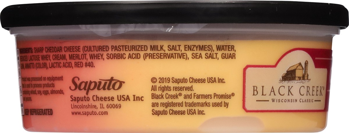 slide 3 of 15, Black Creek Sharp Cheddar with Merlot Cheese 8 oz, 8 oz